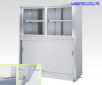 AS ONE Stainless Steel Cabinet (Upper Glass Door / Lower Stainless Door), 스테인리스 보관장 (상부 유리문/ 하부 스테인리스 문)