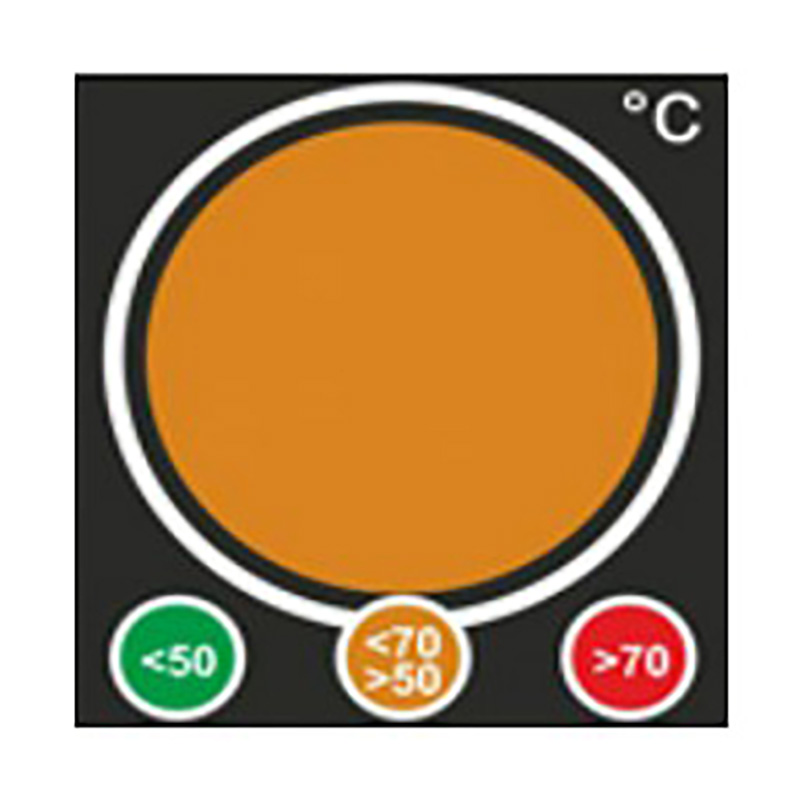 THERMAX 가역성 온도테이프 Traffic Light 50-70℃