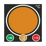THERMAX  가역성 온도테이프 Traffic Light 50-70℃