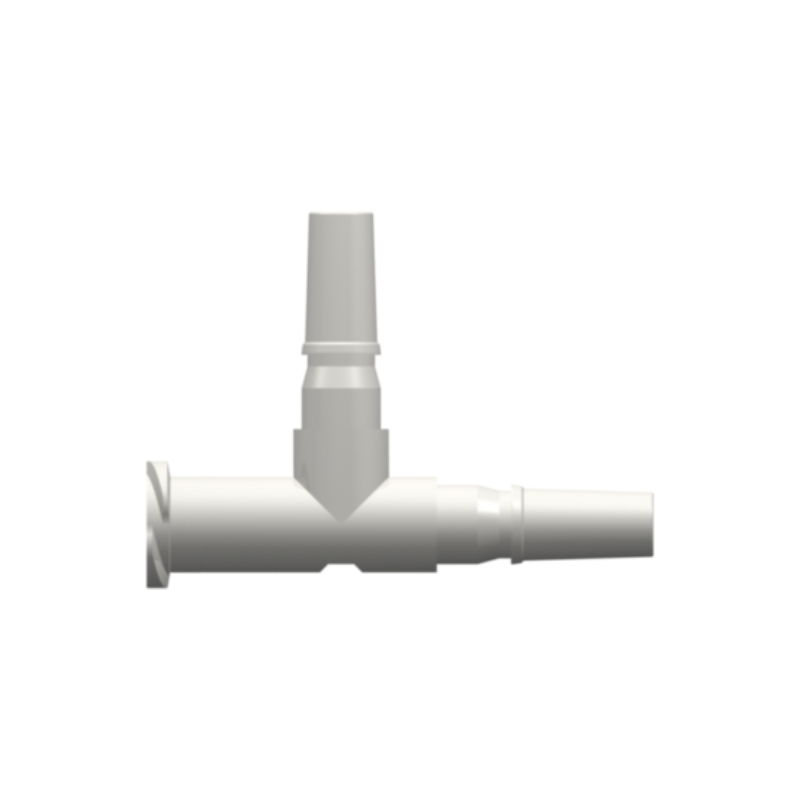 Male Luer (2) to Female Luer Thread Style Tee