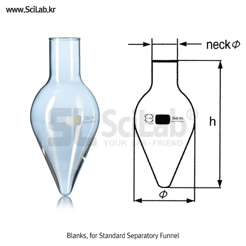 DURAN Blanks for Standard Separatory Funnel