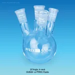 SciLab DURAN glass 4 & 5× Joint Neck Round Bottom Flask