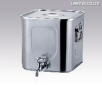 AS ONE Stainless Steel Square Tank with Spigot, SUS304, 하구 각형 탱크