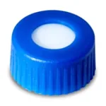 Waters Blue, 12 x 32 mm Screw Neck Cap and Preslit PTFE/Silicone Septum, 100/pk