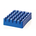 Daihan Science Simport 25-hole 5㎖ Conical Tube Rack, PP, Autoclavable and Freezable, Blue<br>W