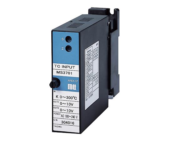 AS ONE Insulation 1 Output Temperature Measuring Resistor Temperature Converter, 얇은 플러그인 절연 1출력 측온 저항체 온도 변환기