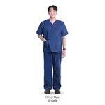 Daihan Science mediclin Surgical Scrubs, Cotton 100%, Two-piece type, Dark Blue<br>Ideal for H