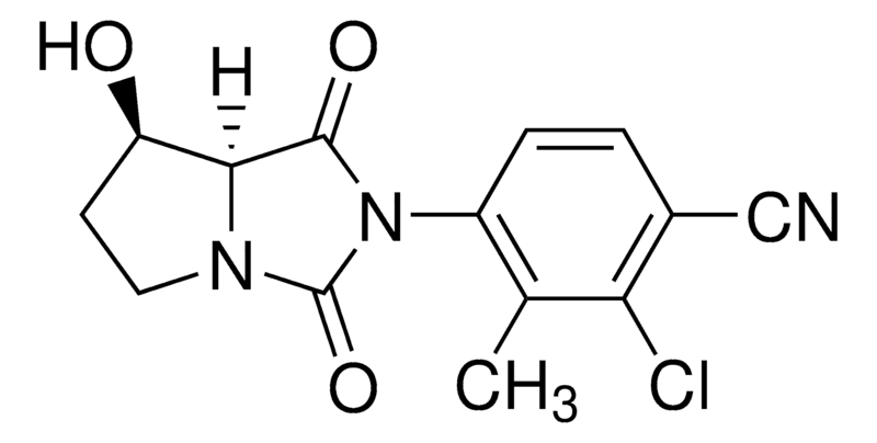 Merck 2-Chloro-3-methyl-4-[(7R,7aS)-tetrahydro-7-hydroxy-1,3-dioxo-1H-pyrrolo[1,2-c]imidazol-2(3H)-yl]benzonitrile