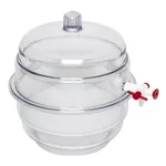 Merck SP Bel-Art(R) "Space Saver" Polycarbonate Vacuum Desiccator with Clear Polycarbonate Bottom