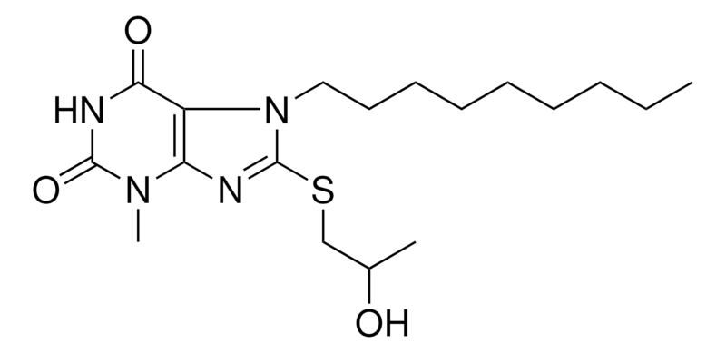 Merck 8-(2-HYDROXY-PROPYLSULFANYL)-3 - 10 MG&