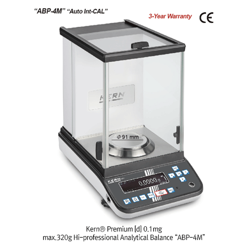 Daihan Science Kern Premium [d] 0.1mg, max.320g Hi-professional Analytical Balance “ABP-4M”, w