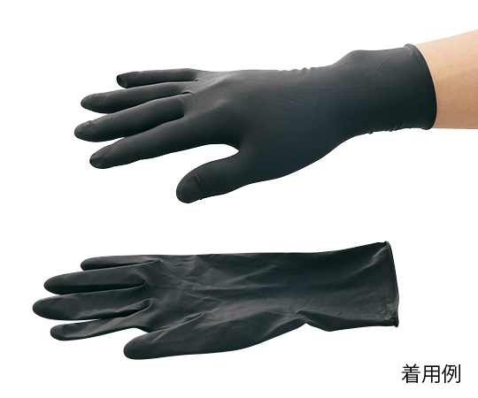 AS ONE Latex Glove Black, 라텍스 장갑(뷰티 블렉)