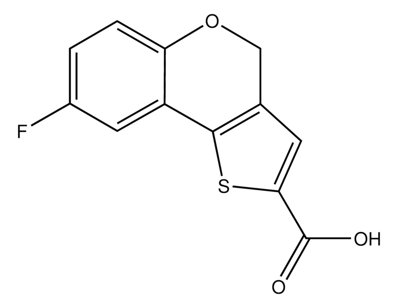 Merck 8-Fluoro-4H-thieno[3,2-c]chromene-2-carboxylic acid