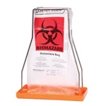 Thermo Fisher Scientific HDPE Biohazard Bags w/ Sterilization Patch, 20 gal.