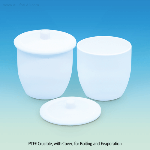 Daihan Science PTFE Crucible, with Cover, Crystallizing Dish, -200℃+260℃, 20~250㎖<br>Excellent