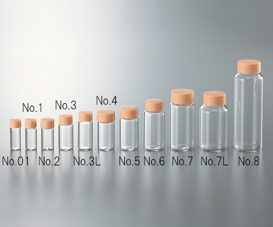 AS ONE CC Screw Vial Transparent, CC스크루 캡 바이알 투명