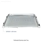 Daihan Science Perforated Stainless-steel Tray, with Adjustable Handle, 44(max.55)×26×h2cmGood