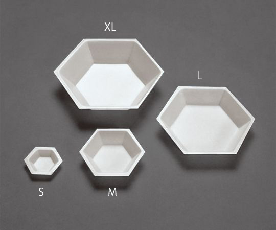 AS ONE Hexagonal Weighing Tray PS (Antistatic), 육각형 계량 접시 PS (대전방지)