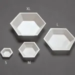 AS ONE Hexagonal Weighing Tray PS (Antistatic), 육각형 계량 접시 PS (대전방지)