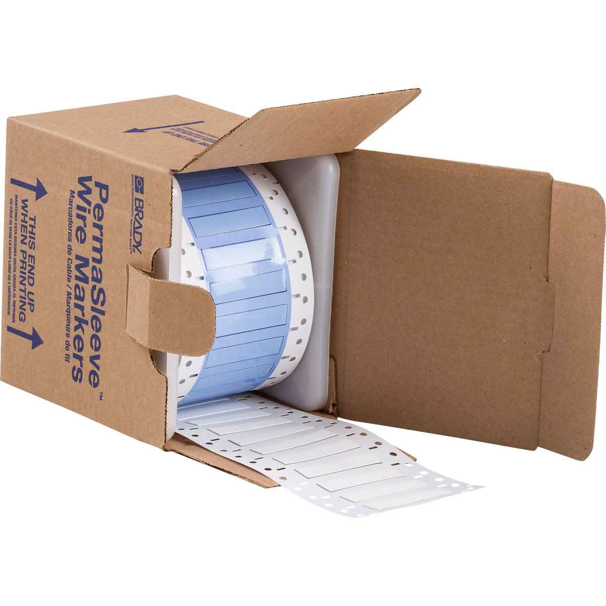 Brady PermaSleeve Heat Shrink Wire and Cable Labels, 1/4