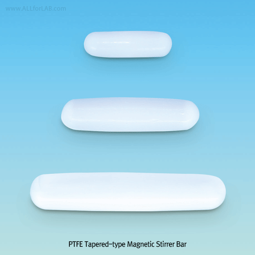 Daihan Science PTFE Tapered-type Magnetic Stirrer Bar, for Lab & Industry, L10~80mm, PTFE 테파/경사