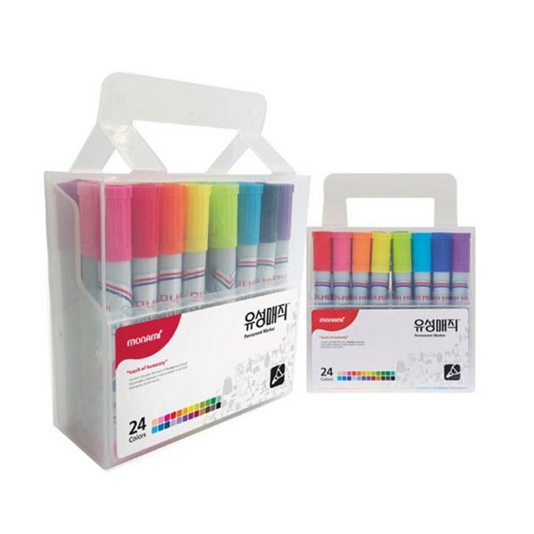 OFFICENEX 모나미 유성매직 24색 세트