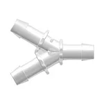 Y Connector with 600 Series Barbs, 5/8` (16.0 mm) ID Tubing