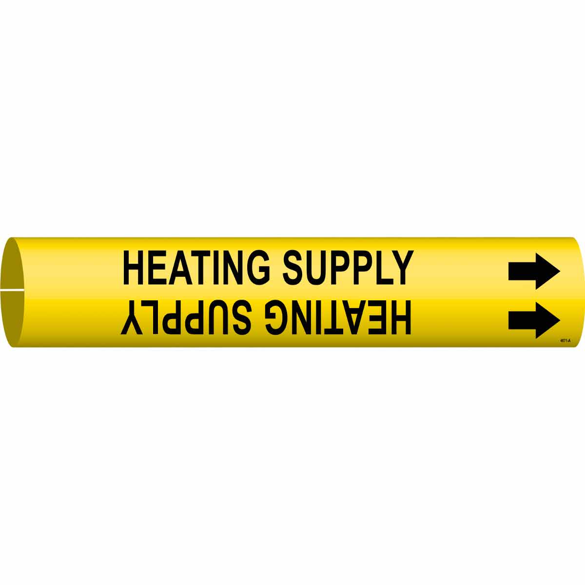 Brady HEATING SUPPLY Snap-On/Strap-On Pipe Marker