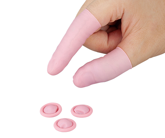 AS ONE CLEANKNOLL Disposable Rimless Finger Cots (Thickness : approx. 0.1mm) (Pink), 클린놀 일회용 림리스 핑거코트 (핑크)