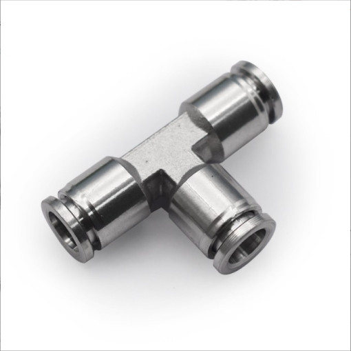 Viko Science SUS 304 스테인리스 T자 원터치 피팅 파이프 튜브 호스 3구 연결관 아답터 휘팅 ss fitting adaptor onetouch 튜브연결 호스연결