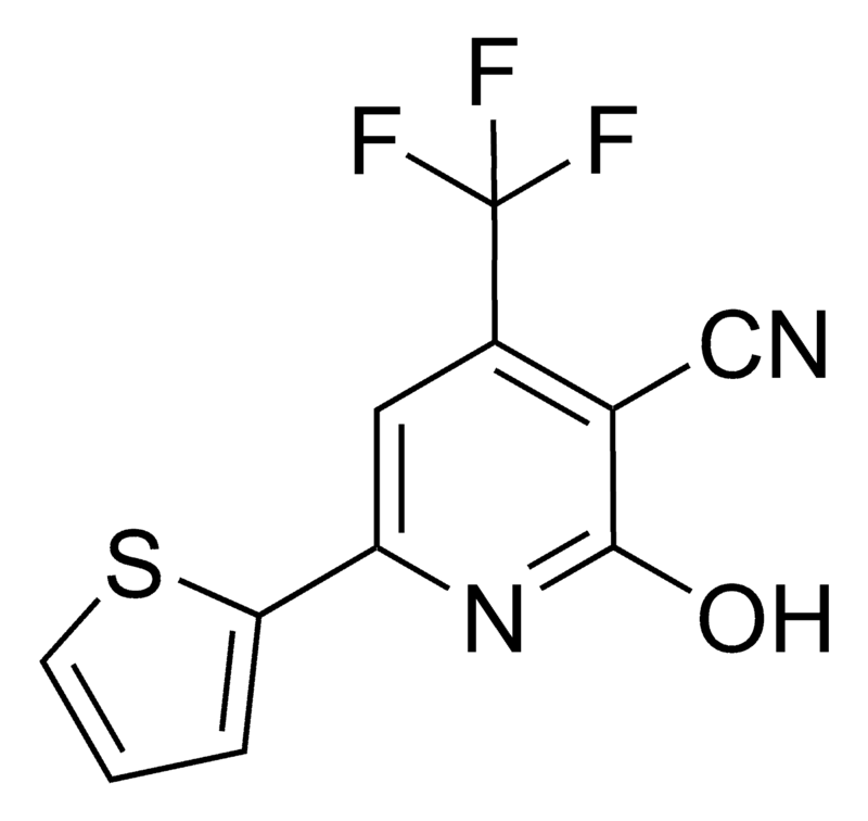 Merck 2-Hydroxy-6-(2-thienyl)-4-trifluoromethyl nicotinonitrile