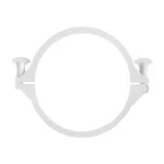 Clamp, Flange, 8` (203.2mm), Glass Reinforced White Nylon