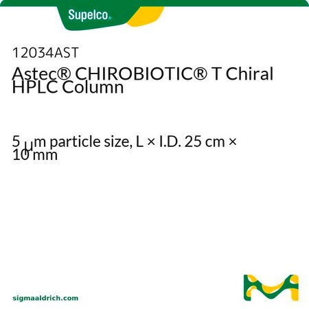 Merck Astec(R) CHIROBIOTIC(R) T Chiral HPLC Column