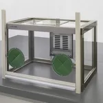 AS ONE Fume Hood for Powder Measurement (with Glove Hole), 분체계량용 퓸후드 (손 구멍)