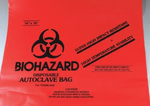 Bel-Art Super Strength Biohazard Disposal Bag 멸균 비닐백_외산
