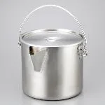 AS ONE Pot Type Stainless Steel Bucket (with Lid) SUS304, 포트형 양동이(뚜껑 부속 )