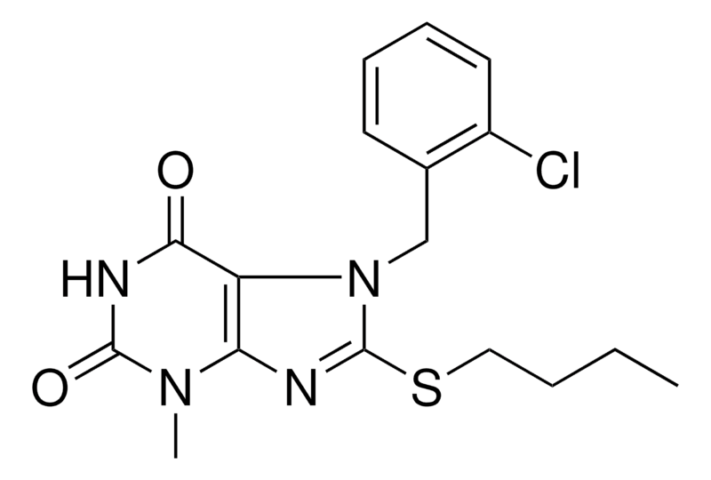 Merck 8-BUTYLSULFANYL-7-(2-CHLORO-BE - 5 MG&