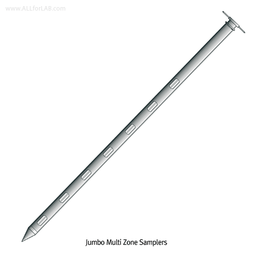 Daihan Science Burkle Zone Sampler, for Powder & Grains, with Rotary Handle, Φ25mm, L 0.5~1.5m