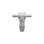 Tee Reduction Tube Fitting with 200 Series Barbs, 1/16` (1.6 mm) and 1/8` (3.2 mm) ID Tubing