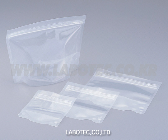 AS ONE Laminated Clear Sample Bag(with Zipper·HorizonTally Long Type), 라미네이트 지퍼백(가로타입)