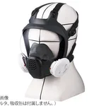 AS ONE Dust-Proof and Gas Mask (Full Face Type) (OfficiAlly Approved), 방진·방독 마스크 (전면형) (검정 마스크)