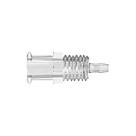 Female Luer Lug Style Panel Mount 1/4-28 UNF to 200 Series Barb, 1/16` (1.6 mm) ID Tubing