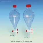 Daihan Science SciLab Premium Professional Separatory Funnel, with PTFE Plug Stopcock, with/wi