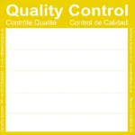 Sampling Systems Yellow Quality Control Labels