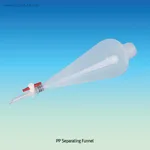 Daihan Science PP Separating Funnel, Good for Strong Acid, Chemical-Inert, 100~500㎖<br>With PTF