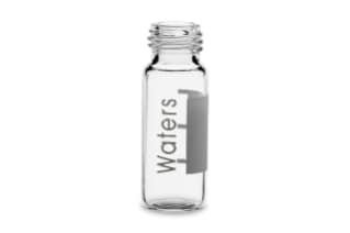 Waters Deactivated Clear Glass 12 x 32 mm Screw Neck Vial, 2 mL Volume, 100/pk