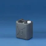 AS ONE Flat Square Can Gray, 평각 병 회색