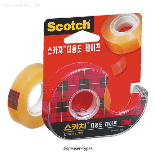 Daihan Science 3M Scotch Multiuse Transparent Tape, Dispenser-or 3″Core-type, w12·18·24mmFor