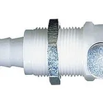 Thermo Fisher Scientific Quick-Disconnect PP Panel-Mount Hose Barb Fitting Body, 3/8 in. Tube