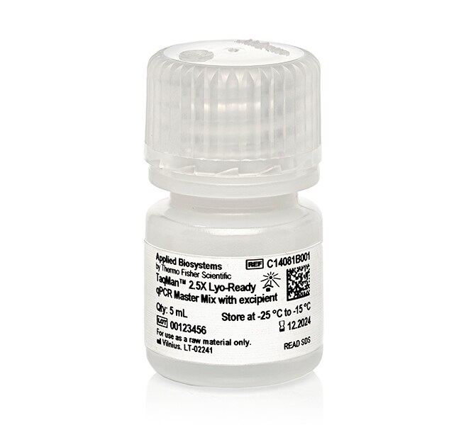 Thermo Fisher Scientific TaqMan 2.5X Lyo-Ready qPCR Master Mix, with excipient, 5 mL